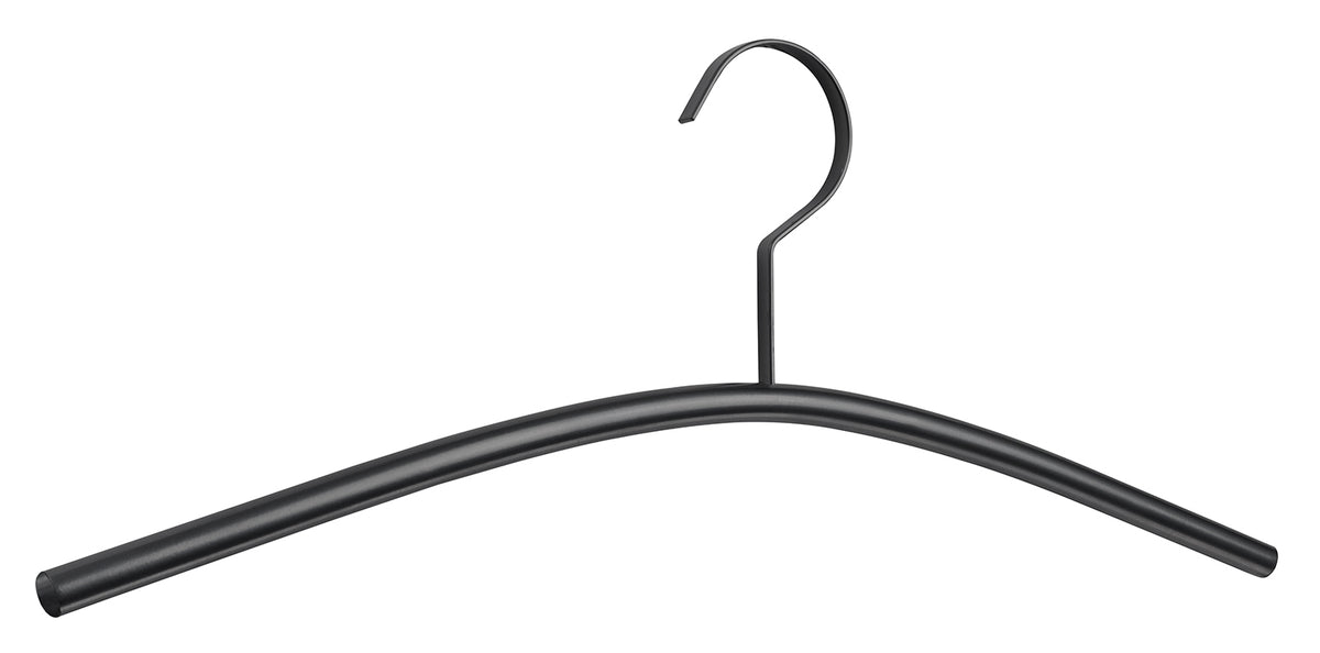 PIATTO Design-Metallbügel, Schwarz, Einzelstück, Produktfoto freigestellt